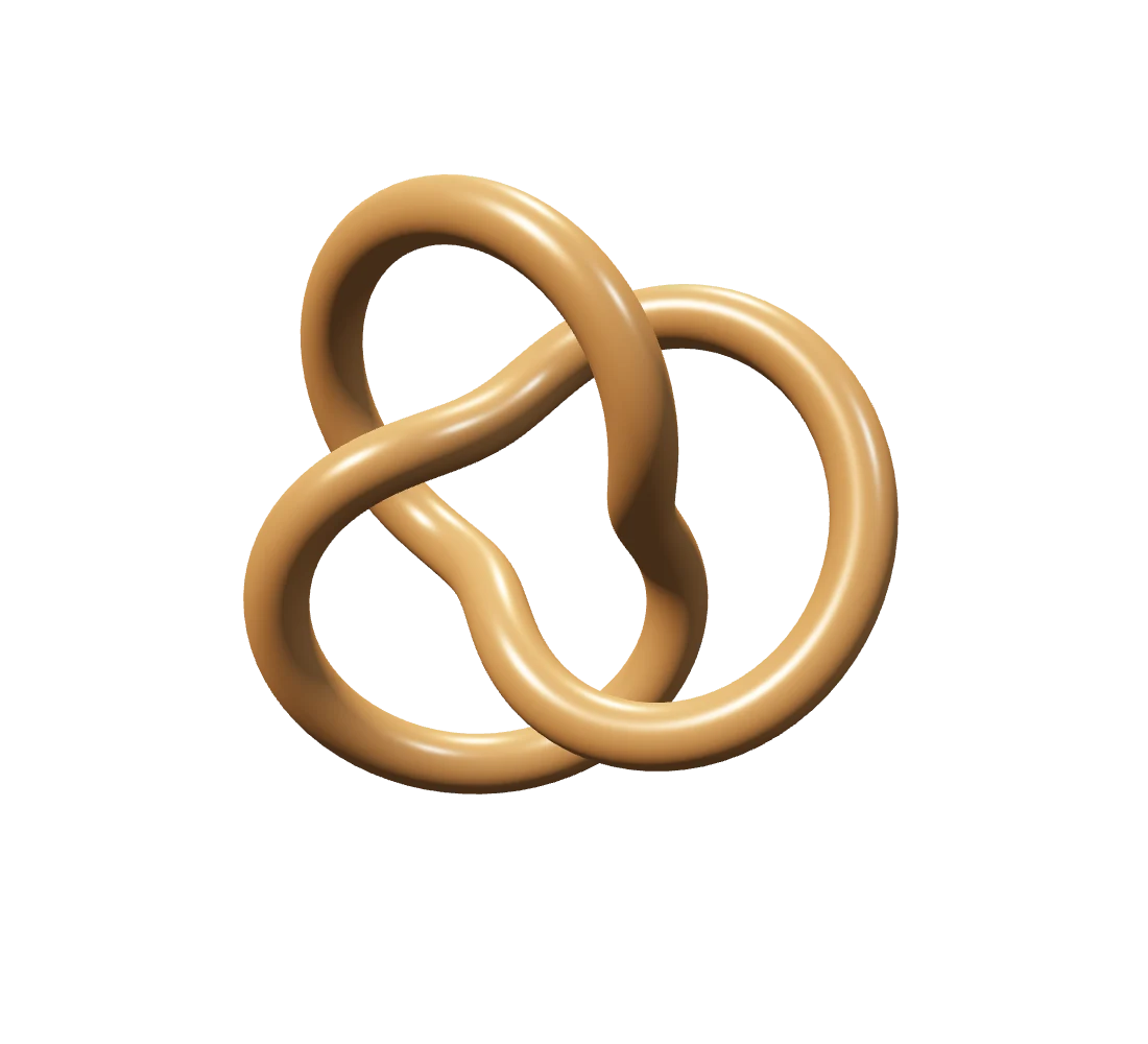 Trefoil sculpture — a sample model you can use to explore the calculator